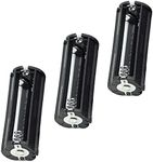 3 x 1.5V AAA Cylindrical Battery Protective Cove Bracket for Flashlight Torch, Pack of 3