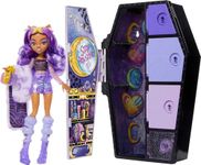 Monster High Doll and Fashion Set, Clawdeen Wolf, Skulltimate Secrets: Fearidescent Series, Dress-Up Locker with 19+ Surprises​