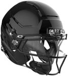 Schutt F7 AiR Elite Varsity Football Helmet, Virginia Tech 5-Star Helmet, Lightweight Football Helmet for High School, Medium, Molded Gloss Black, F7X ROPO SW II Facemask Attached
