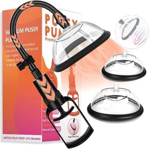 Pussy Pump Sex Toys, Clitoral Pumps Enhance Sensation, Enhance Female Sexual Pleasure, Adult Play Nipple Clitoral Stimulator Includes 2 Suction Cups, Vacuum Sex Pumps Promote Enhanced Couple Pleasure