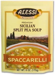 Alessi Autentico Premium Soups, Traditional Flavors, 6oz (Sicilian Split Pea, Pack of 6)