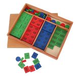 MontyMaestro - Wooden Math Toy Blocks Montessori Stamp Game | Early Education Math Game | Learning Toy for Kids