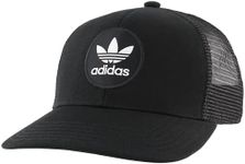 Adidas Men's Originals Circle Mesh Snapback Cap, Black/White, One Size