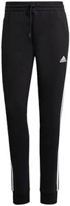 adidas Women's Essentials 3-Stripes Joggers, Black/White, S