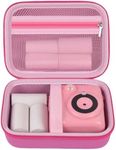 Kids Instant Camera Case Compatible with VTech/ KidiZoom PrintCam & Thermal Rolls Print Camera Refill Paper, Creator Cam Accessories Travel Storage- Bag Only (Pink)