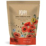 SEEDBALL Poppy Seed Bombs – 100 Seed Balls Per Pack | Bursting with Beautiful Red Poppy Flowers | Clay Protected Seed Bomb for Bees, Butterflies, Birds & Other Garden Wildlife