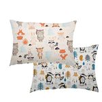 Toddler Pillowcase,2 Packs 100% Cotton Pillow Cover for Kids Bedding,14x20 Pillowslip Case for Sleeping Fits Pillows Sized 13x18 or 14x19,Envelope Closure Travel Pillow Pillowcase