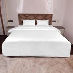 AVI Duvet Cover - King Size - Premium Cotton - Duvet/Quilt/Comforter Cover- 91 x 101 inches with 2 Pillow Covers (White)