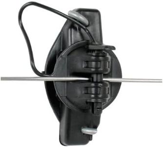 Gallagher G687044 25-Pack Wood Post Pinlock Electric Fence Insulator, Black