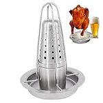 Unicoco Beer Can Chicken Roaster Stand, Stainless Steel Chicken Holder Stand, Vertical Poultry Turkey Standing Holder, Chicken Roaster Rack, Chicken Roaster BBQ Grill Accessories