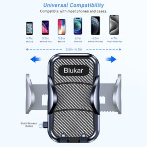 Blukar Adjustable Car Phone Holder – Universal Mount for Smartphones