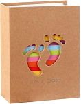Mold Your Memories Baby Photo Album .Album for photo collection 4 x 6 inch 100 photos. Scrap book for memories, Gift for pregnant women, new born baby and mom to be Baby Feet (100 photos).