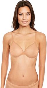 Gossard Women's Glossies Sheer U/Wired Bra, Beige (Nude), 30 30G UK
