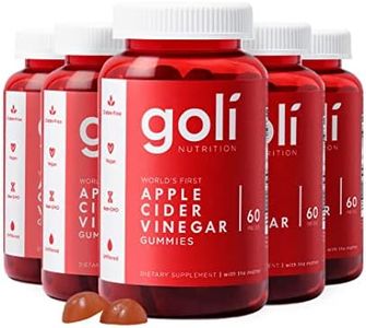 Goli Nutritional Supplement, Apple Cider Vinegar Gummy Vitamins - 300 Count - Vitamins B9 & B12, Gelatin-Free, Gluten-Free, Vegan & Non-GMO