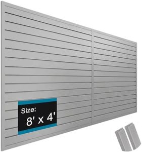 Dmprosel PVC Slat Wall Paneling 4x8 ft, Gray Slatwall Panel for Storage