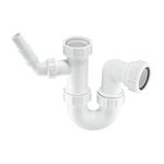 McAlpine WM14 Sink Trap with 135 Degree Swivel Nozzle, White