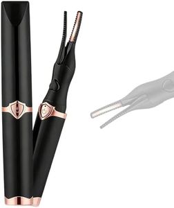 Zvorgath Heated Eyelash Curler - 2-in-1 Clip Design, 3 Adjustable Temperature Modes, Smart Auto Power Off, USB Rechargeable for Quick Natural 24H Curl (Black)