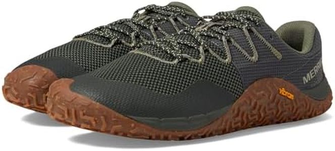 Merrell Men’s Trail Glove 7 Trail Running Shoe, Pine/Gum, US 8.5