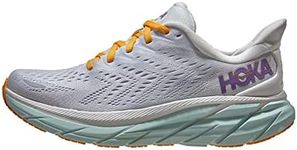 HOKA ONE ONE Clifton 8, Women's Running Shoes, Blanc De Blanc White, 9 US
