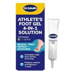 Dr. Scholl’s Athlete’s Foot Gel 4-in-1 Treatment - Immediate Relief from Itching and Burning, Antifungal Cream, Destroys Athlete’s Foot Fungi, Prevents Further Infections, One-Month Supply, 10ml