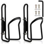 Aluminum Water Bottle Cages,Bike Bicycle Lightweight Aluminum Alloy Water Bottle Holder Cages mounts for All Types of Bikes (2 Pack)