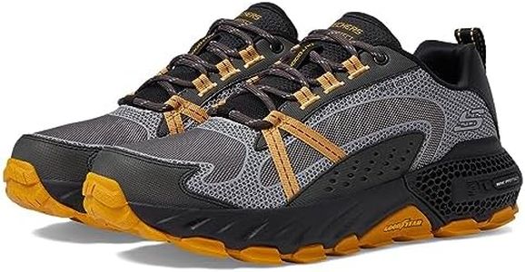 Skechers Oxford 3D Max Protect Uomo, Grigio/Giallo, 9.5 US