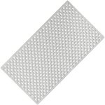 WELTRXE Non Slip Bathroom Mat, Soft TPE Anti-Slip Bathtub Mat, Odorless, Strong Suction Cups, Good Drainage Hole, Machine Washable, Shower Safe for Elder and Kids, 70 x 38cm,Brick, Light Grey