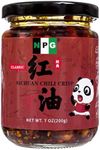 NPG Classic Sichuan Chili Crisp 7 Oz, Medium Heat, Crunchy Fried Peppers Ready to Eat Sauce for Noodle Mix, Topping, Dipping, Premium Sichuan Condiment with Spicy Kick