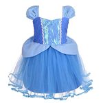 Lito Angels Princess Cinderella Fancy Dress Up Costume for Baby Girls Birthday Party Tulle Skirt Age 12-18 Months 107