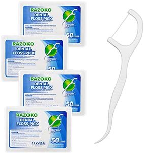Dental Floss Picks High Toughness Professional Toothpicks Sticks with Portable Case and Dental Picks (200pcs)