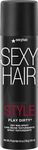 SexyHair Style Play Dirty Dry Wax Spray, 4.8 Oz | Body and Dimension | Helps Achieve Second-Day Look | All Hair Types