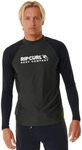 Rip Curl Mens Classic Rash Vest, Black Marle, Large US