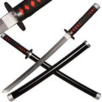 ACTASITEMS Japanese Anime Cosplay Prop Katana Wooden Sword - 78cm, Katana -Kamado Tanjirou