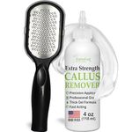 Dr. Entre's Callus Remover Gel & Foot File: Extra Strength Callus Remover for Feet, Foot Callus Remover Care, Pedicure Tools Supplies, Spa Kit, Dead Skin Scrubber, 4 oz