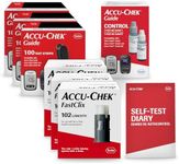 Accu-Chek FastClix Diabetes Blood Sugar Test Kit for Diabetic Glucose Monitoring: 306 FastClix Lancets, 300 Guide Test Strips, and Control Solution (Packaging May Vary)