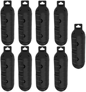 Extension Cord Cover Outdoor, SuperInk Waterproof Cord Connector Box IP54, Outdoor Plug Protector for Holiday Lights, Electrical Outlet, Garden Tool, Black,9PK