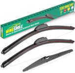 26" 18" 10" Windshield Wiper Blades Replacement for Toyota Highlander 2020 2021 2022 2023 Premium All Weather Front Rear Wipers Set - OEM Quality (Pack of 3)