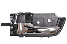 PT Auto Warehouse TO-2333MA-LH - Inner Interior Inside Door Handle, Chrome Lever with Black Knob - Left, Driver Side