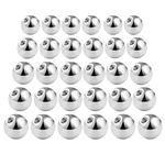 Cognitivex 30PCS Piercing Balls Stainless Steel Silver Replacement Balls industrial piercing jewellery Body Jewelry Piercing Barbell Parts Eyebrow Piercing Jewellery Lip Labret Stud