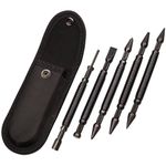 Bitiontry 5-Piece Nail Setter Dual Head Nail Set & Hinge Pin Remover Punch Set,Dual Head Center Punch,Spring Loaded Center Hole Punch, Sizes 1/32-inch,1/8-inch, 3/32-inch, 3/16-inch, 1/16-inch