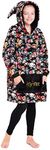 Harry Potter Oversized Hoodie Blanket for Kids, Gifts for Girls Boys (Multicolor)