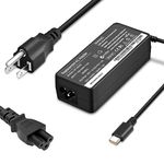 65W USB-C Laptop Charger,Compatible with Lenovo Thinkpad Chromebook Yoga T480 T490 T580 E580 300e 500e C330 S340 730 C930 & Dell,HP,Asus,Acer...All Type-C Series Power Adapter.