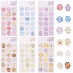 108pcs Wax Seal Sticker, Invitation Envelope Seal Stickers Wedding Stickers for Envelopes Colorful Envelope Seal Stickers fits Wedding Graduation Envelope self Adhesive Sticker