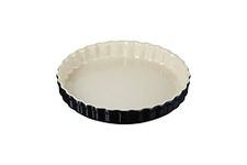 Le Creuset LC Fluted Flan 28 Cm-Black Onyx
