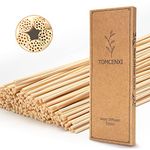 T&Cx 120PCS Reed Diffuser Sticks,25cm Natural Rattan Sticks,Reed Diffuser Replacement Sticks,Essential Oil Aroma Diffuser Replacements Sticks for Home, Office