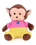 BESTIES Soft Stuffed Plush Monkey Animal Toy for Kids Room Home Decoration (Size. 40 cm) (Pink)