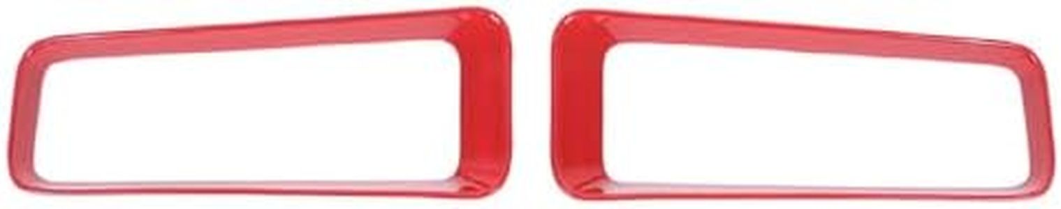 Front Bumper Caliper Air Duct Vent Frame for INEOS Grenadier 2020-2025 Front Bumper Air Intake Splitter Sticker Car Body Side Fender Spoiler Bezel Cover Trim Protector Accessories ABS (Red)
