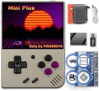 Miyoo Mini Plus Handheld Game Console 3.5-inch 640*480 IPS Screen 3000mAh Miyoo-Mini+ with Portable Case Retro Gray