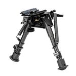 6-9 Inch Carbon Fiber Swivel Benchrest Shooting Bipod Tactical Hunting Bi-pod