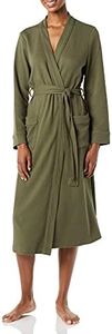 Amazon Essentials Women's Lightweight Waffle Full-Length Robe (Available in Plus Size), Olive, X-Small